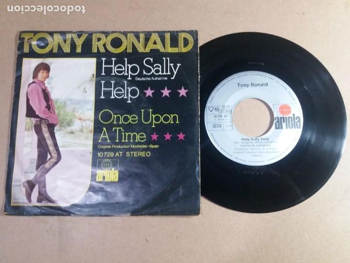 Discos de vinilo: TONY RONALD / HELP SALLY HELP / SINGLE 7 PULGADAS - Foto 1