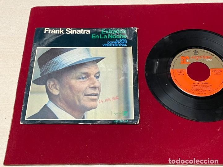 Discos de vinilo: SINGLE FRANK SINATRA EXTRA&Ntilde;OS EN LA NOCHE 1988 - Foto 1