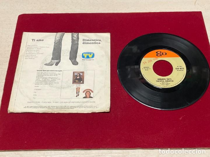 Discos de vinilo: SINGLE UMBERTO TOZZI 1986 TI AMO - Foto 2