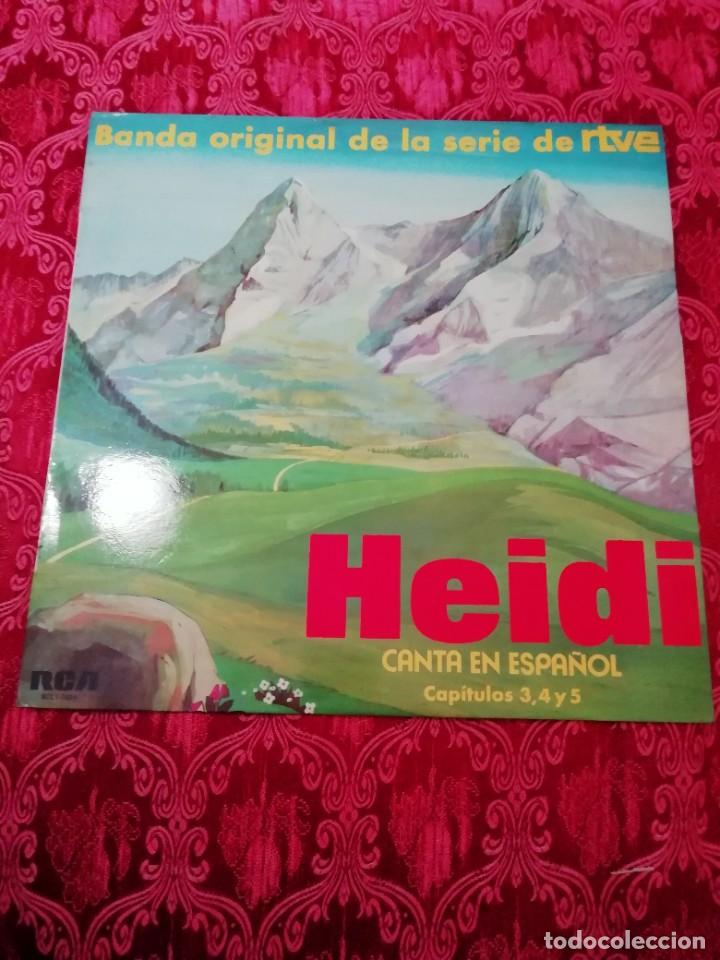 Discos de vinilo: Lp Heidi canta en espa&ntilde;ol cap. 3,4,5