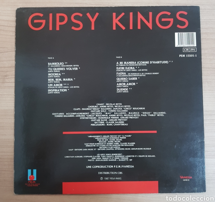 Discos de vinilo: DISCO DE VINILO. GIPSY KINGS. - Foto 3