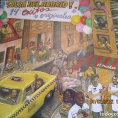 Discos de vinilo: SALSA DEL BARRIO - 14 EXITOS ORIGINALES LP - ORIGINAL U.S.A. - PROFONO RECORDS 1982 - STEREO -. Lote 318231538