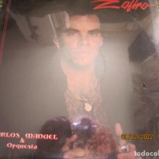 Discos de vinilo: CARLOS MANUEL & ORQUESTA - EL ZAFIRO LP - ORIGINAL U.S.A. - ARAMIS RECORDS 1985 - NUEVO PRECINTADO. Lote 318541078