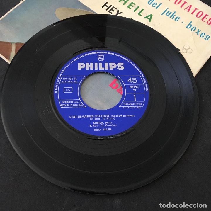 Discos de vinilo: VINILO SINGLE - BILLY NASH ROCK ESTE ES EL MASHED POTATOES LA JAVA DEL JUKE-BOXES SHEILA HEY PHILIPS - Foto 3