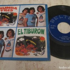 Discos de vinilo: RUMBA TRES - EL TIBURÓN / YA SÉ QUE NO ME QUIERES. 1976. BUEN ESTADO. Lote 318613023