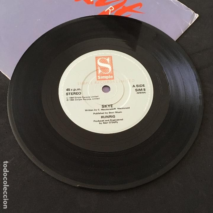 Discos de vinilo: VINILO SINGLE - SKYE - RUNRIG - SIM 8 SIMPLE RECORDS 1984 - Foto 3