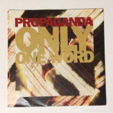 Discos de vinilo: PROPAGANDA ‎– ONLY ONE WORD /OPEN SPACES , GERMANY 1990 VIRGIN. Lote 318614713