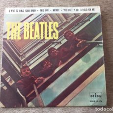 Discos de vinilo: THE BEATLES. I WAT TO HOLD YOUR HAND (ERROR). EP. ODEON DSOE 16.576 AÑO 1964.. Lote 318673098