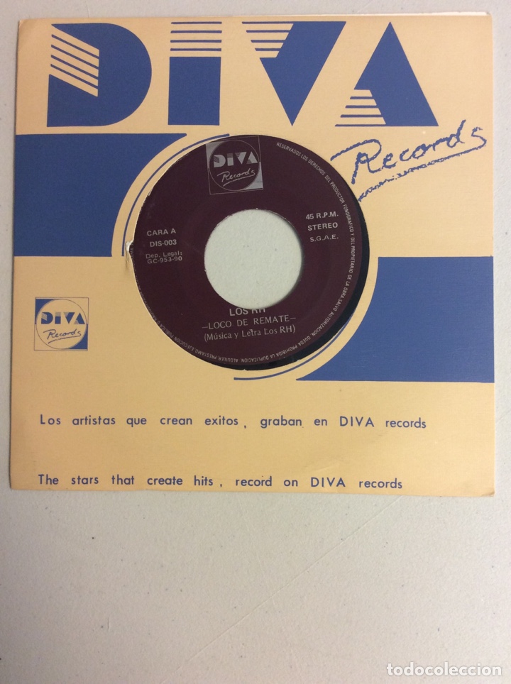 Discos de vinilo: Los RH. Ven ven. Loco de remate. - Foto 1