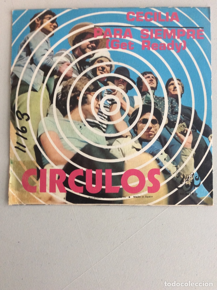 Discos de vinilo: C&iacute;rculos. Cecilia. Para siempre (Get ready) - Foto 2