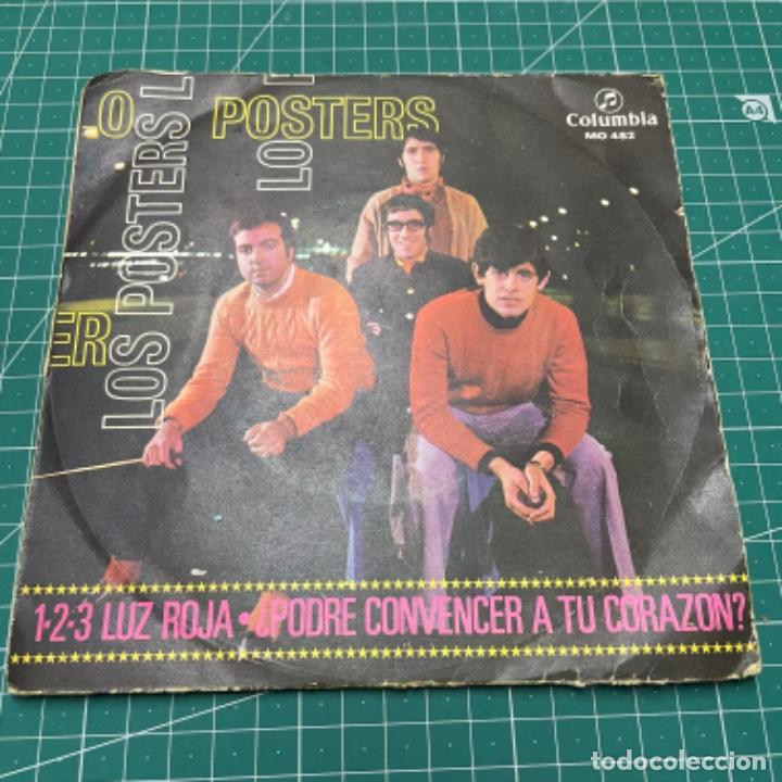 Discos de vinilo: Los posters, 1 2 3 Luz roja, Single - Foto 1