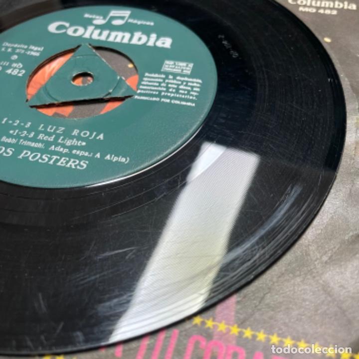 Discos de vinilo: Los posters, 1 2 3 Luz roja, Single - Foto 4