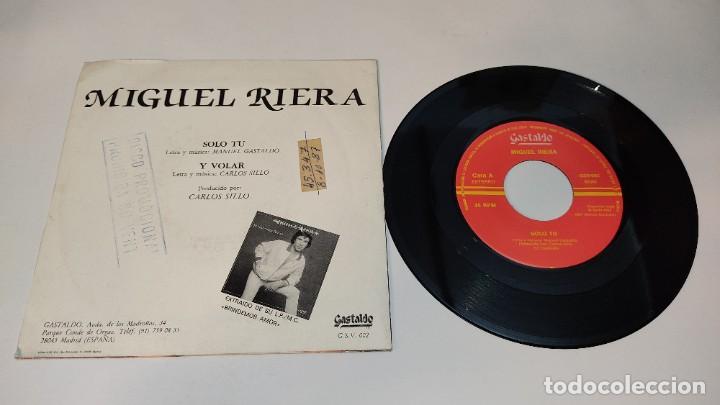 Discos de vinilo: Miguel Riera - S&oacute;lo T&uacute; (7&rdquo;) - Foto 2