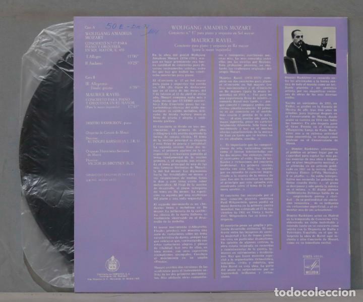 Discos de vinilo: LP. MOZART. RAVEL. BASHKKIROV - Foto 2
