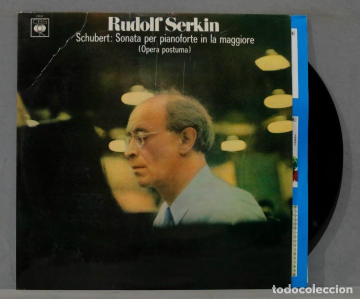 Discos de vinilo: LP. Rudolf Serkin. Schubert. SONATA PER PIANOFORTE. OPERA POSTUMA - Foto 1