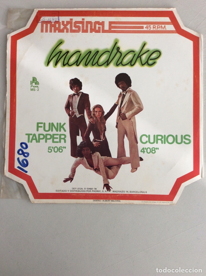 Discos de vinilo: Mandrake. Funk tapper. Curious. - Foto 2