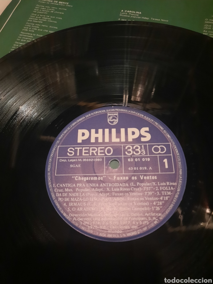 Discos de vinilo: Fuxsan os ventos - Chegaremos - Foto 2