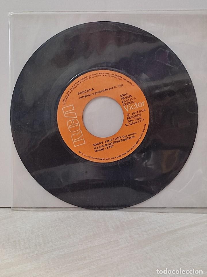 Discos de vinilo: BACCARA / SORRY, IM A LADY / SINGLE 7 PULGADAS - Foto 1