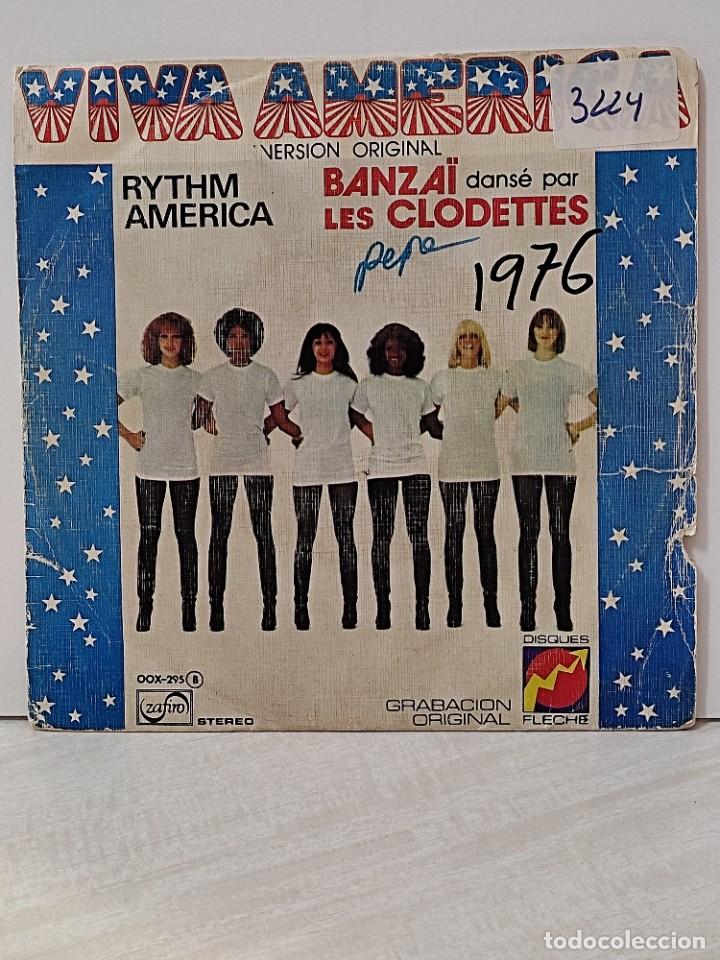 Discos de vinilo: SINGLE VIVA AMERICA BANZAI LES CLODETTES ZAFIRO