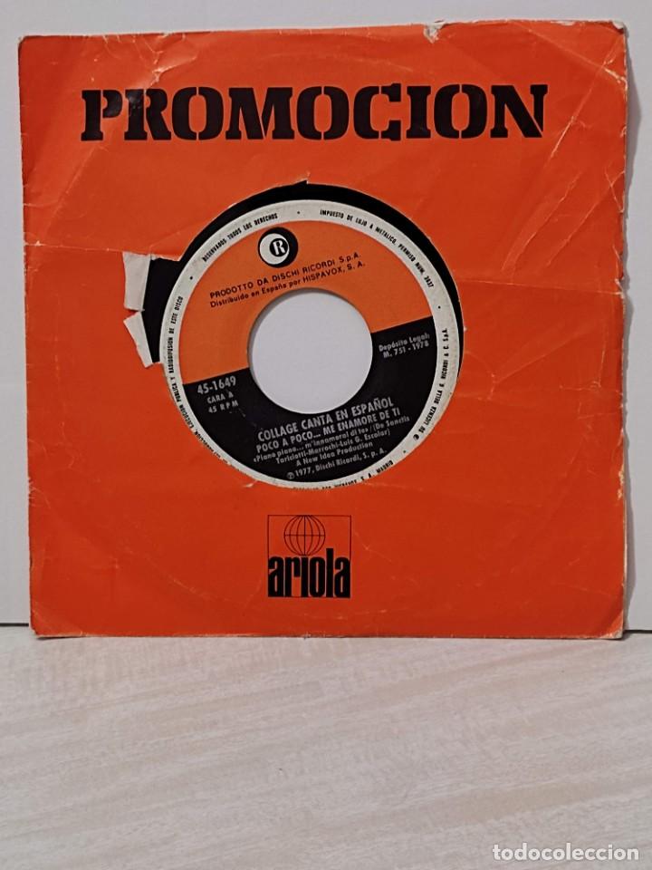 Discos de vinilo: SINGLE COLLAGE - POCO A POCO ME ENAMORE DE TI ( ESPA&Ntilde;OL ) - IO -HISPAVOX - Foto 1