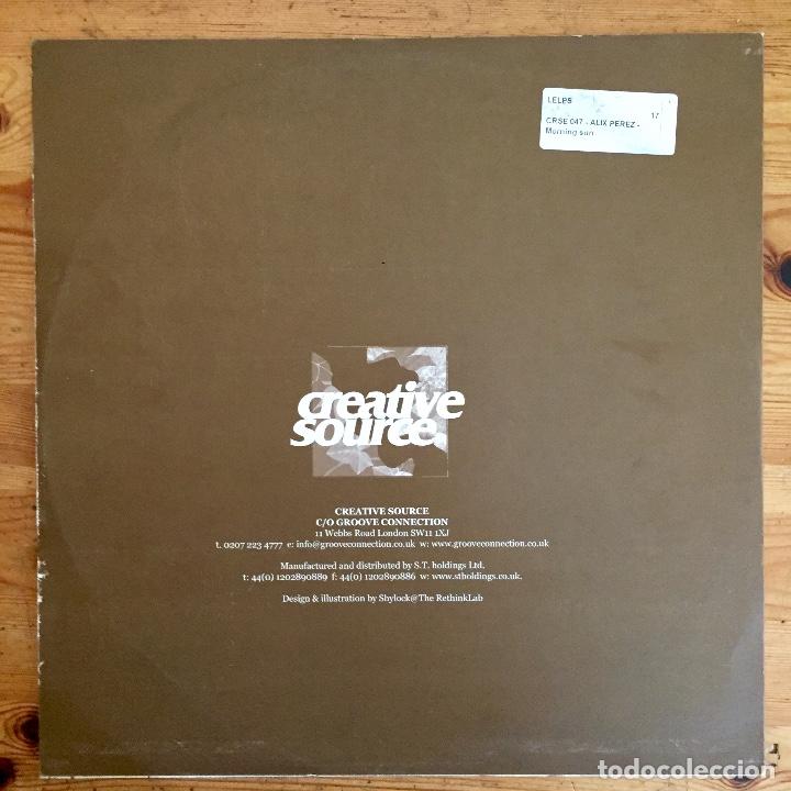 Discos de vinilo: ALIX PEREZ : MORNING SUN / PLAYING TRICKS [CREATIVE SOURCE - UK 2007] 12&rdquo; - Foto 2