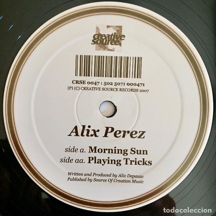 Discos de vinilo: ALIX PEREZ : MORNING SUN / PLAYING TRICKS [CREATIVE SOURCE - UK 2007] 12&rdquo; - Foto 3