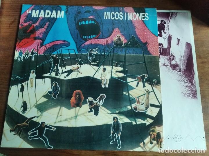 Disques de vinyle: LA MADAM - Micos i mones *********** LP SYNTH POP CATAL&Agrave; 1989 BUEN ESTADO!