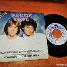 Discos de vinilo: PECOS A TOPE EP ACORDES / VUELVE / LLOVIA / MALDITO AMIGO EP VINILO PROMO DEL AÑO 1979 4 TEMAS RARO. Lote 319139578