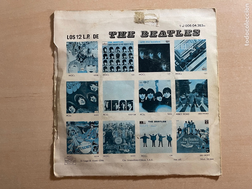 Discos de vinilo: BEATLES - SINGLE LET IT BE REEDICION - Foto 2