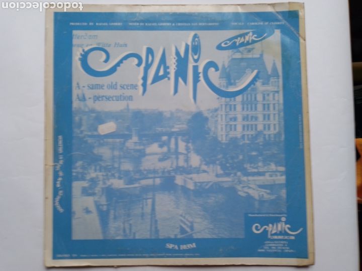 Discos de vinilo: SPANIC - Same Old Scene 2 versiones + persecution - 1992 spanic comunicaci&oacute;n- euro house - Foto 2