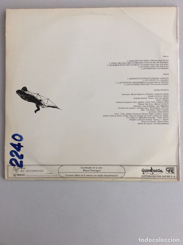 Discos de vinilo: Jos&eacute; Afonso. Enquanto h&aacute; for&ccedil;a. - Foto 2