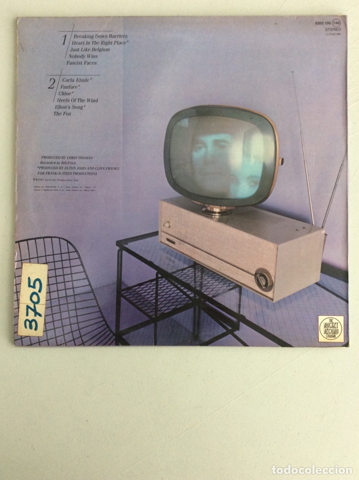 Discos de vinilo: Elton John. The Fox. - Foto 2