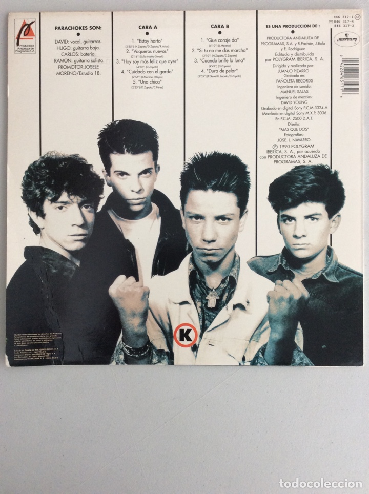 Discos de vinilo: Parachokes. Estoy harto. - Foto 2