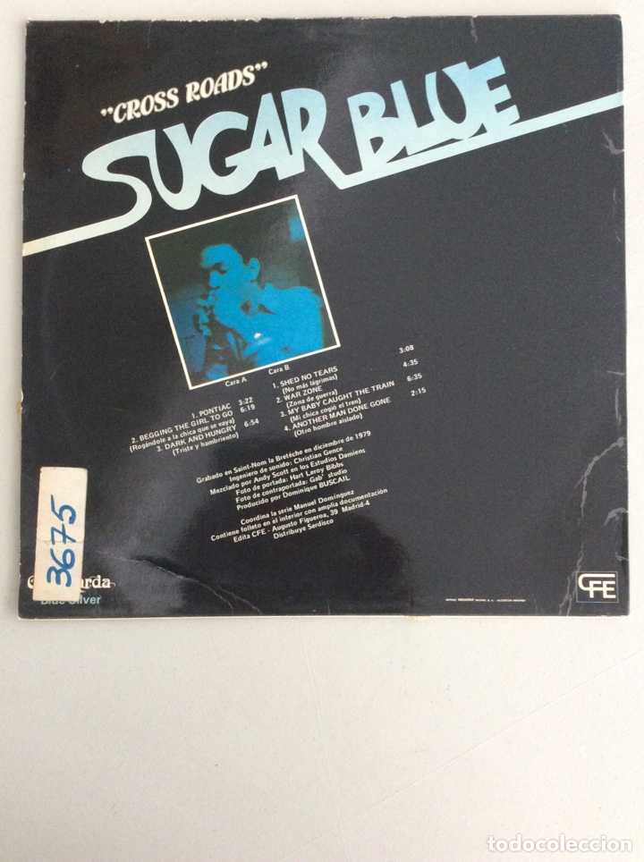 Discos de vinilo: Sugar Blue. Cross Roads. - Foto 2