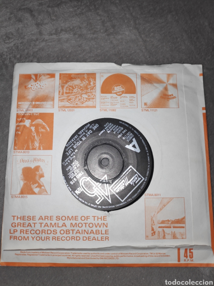 Discos de vinilo: Vinilo Single UK - Michael Jackson - Take me back - Foto 2