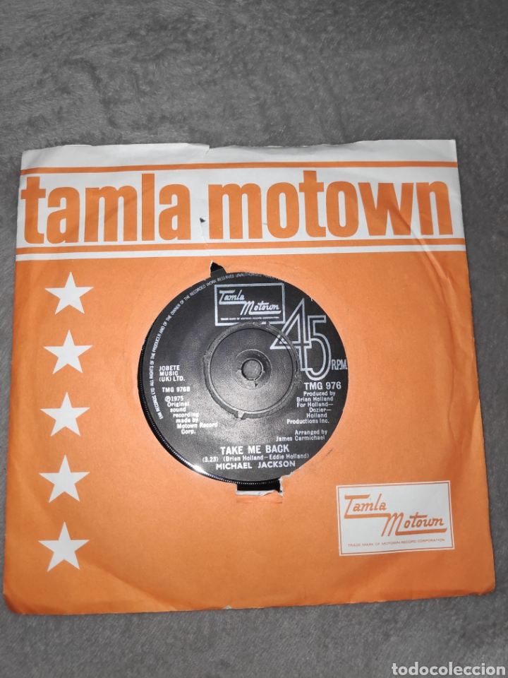 Discos de vinilo: Vinilo Single UK - Michael Jackson - Take me back - Foto 1