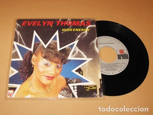 Discos de vinilo: EVELYN THOMAS - HIGH ENERGY - SINGLE - 1984 - Foto 1