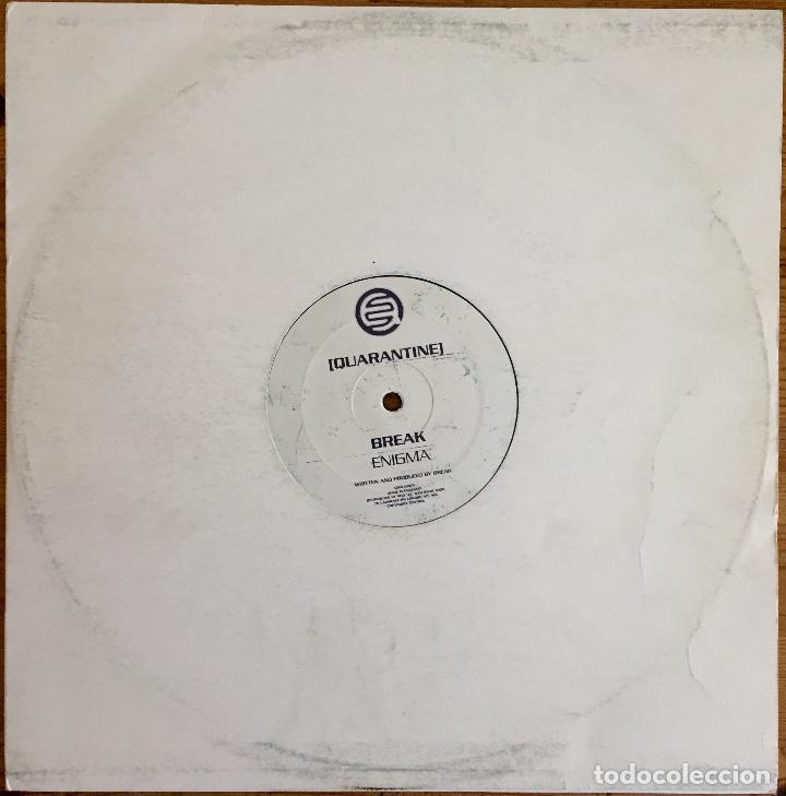 Discos de vinilo: BREAK : ENIGMA [QUARANTINE - UK 2007] 12&rdquo;/Etched - Foto 1