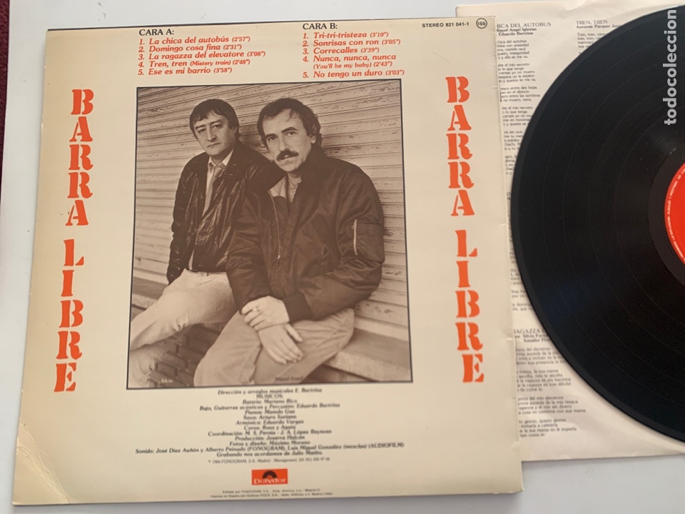 Discos de vinilo: Lp barra libre de 1984 - Foto 2