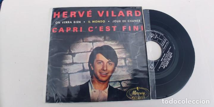 Discos de vinilo: HERVE VILARD-EP CAPRI C&Eacute;ST FINI +3 - Foto 1