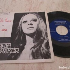 Discos de vinilo: MARÍA ORTEGA - SALTA PERICO / ES MI NIÑA BONITA. 1973. PORTADA DIFERENTE. REPRESS. Lote 319282093