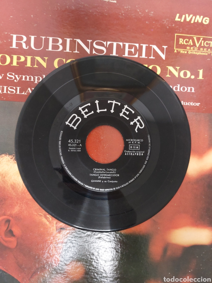 Discos de vinilo: DISCO DE VINILO. RUBINSTEIN. CHOPIN CONCERTO NO . 1 - Foto 4