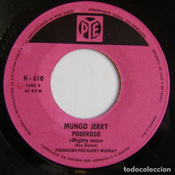 Discos de vinilo: Mungo Jerry &ndash; En El Verano / Poderoso - 1970 - Foto 4