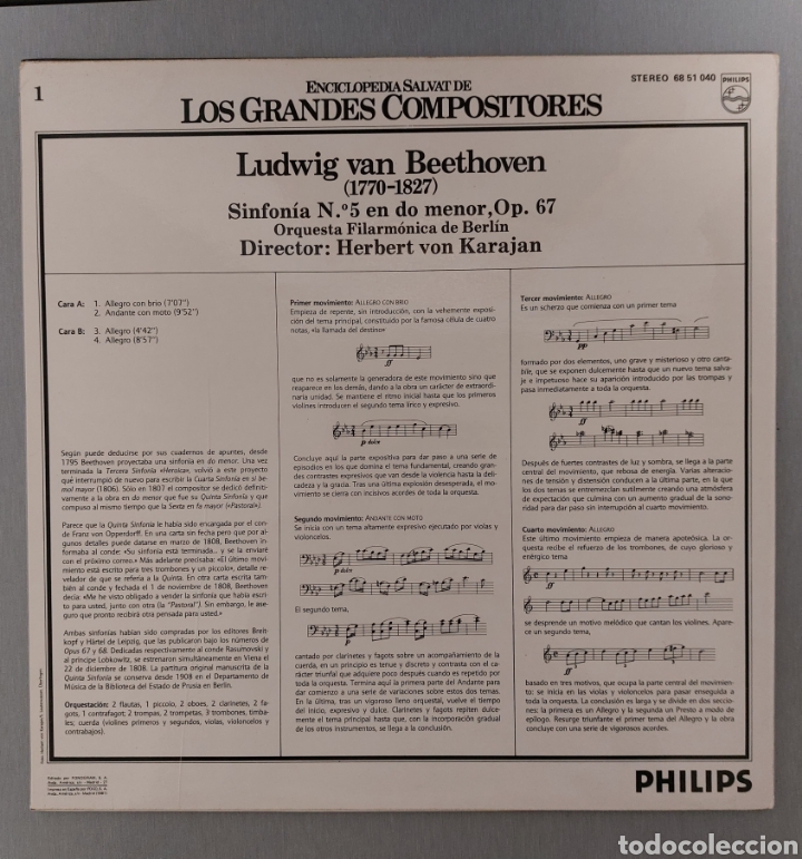 Discos de vinilo: DISCO DE VINILO. LUDWIG VAN BEETHOVEN - Foto 2