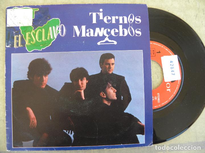 Discos de vinilo: TIERNOS MANCEBOS -EL ESCLAVO -SINGLE 1987 - Foto 1