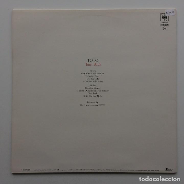Discos de vinilo: Toto &lrm;&ndash; Turn Back , Holanda 1981 CBS* - Foto 2
