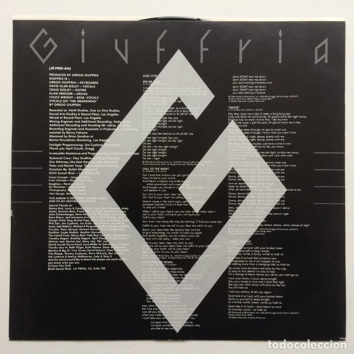 Discos de vinilo: Giuffria &ndash; Giuffria USA 1984 MCA RECORDS - Foto 3
