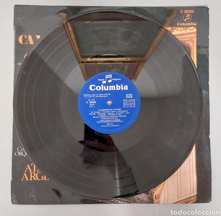 Discos de vinilo: DISCO DE VINILO . LA CANCION DEL OLVIDO - Foto 3