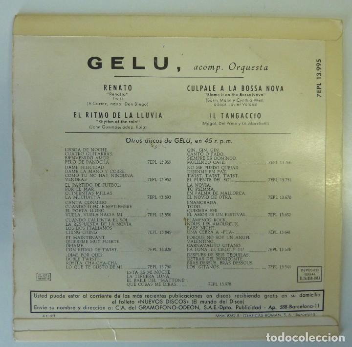 Discos de vinilo: GELU // RENATO+3 // 1963 // EP - Foto 2