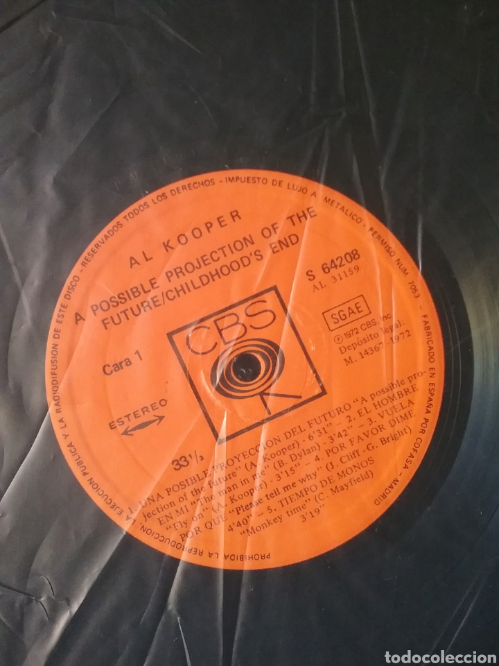 Discos de vinilo: AL KOOPER 1972 Copia Original CBS Spain - Foto 5